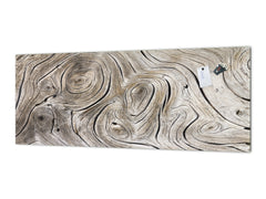 Wide format Wall panel - Design backsplash BBS21: Textures and tiles 2 Series: Growth rings 1