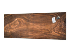 Wide format Wall panel - Design backsplash BBS21: Textures and tiles 2 Series: Nutwood pattern