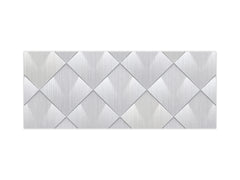 Stylish glass backsplash - Photo glass upstand w/wo magnetic properties - Decorative Surfaces Series: Metal tiles