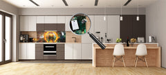 Wide format Wall panel - Design backsplash - Abstract Graphics Series: Ring of fire