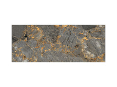 Design glass backsplash - Tempered Glass with or without magnetic properties MBBS16 - Marbles 1 Series Luxurious dark grey marble