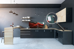 Wide format Wall panel - Design backsplash - Abstract Graphics Series: Fierce dragon