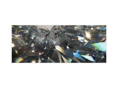 Stylish glass backsplash - Photo glass upstand w/wo magnetic properties - Decorative Surfaces Series: Diamond shapes