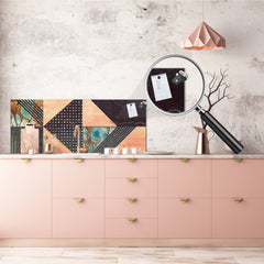 Wide format Wall panel - Design backsplash BBS21: Textures and tiles 2 Series: Diverse tile pattern