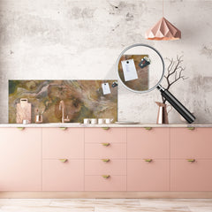 Design glass backsplash - Tempered Glass with or without magnetic properties Marbles 1 Series: Italian granite