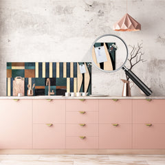 Wide format Wall panel - Design backsplash BBS21: Textures and tiles 2 Series: Abstract wallpaper