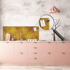 Wide format Wall panel - Design backsplash BBS21: Textures and tiles 2 Series: Abstract golden fish scales