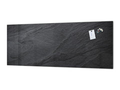 Wide format Wall panel - Design backsplash BBS21: Textures and tiles 2 Series: Dark granite