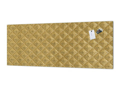 Stylish glass backsplash - Photo glass upstand w/wo magnetic properties - Decorative Surfaces Series: Golden textured background