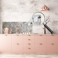 Stylish glass backsplash - Photo glass upstand w/wo magnetic properties - Decorative Surfaces Series: Luxury handcraft