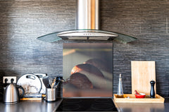 Printed tempered glass backsplash – BS23 European tradicional food Series: Sausages Smokehouse 3