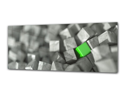 Modern Glass Picture 125x50 cm (49.21” x 19.69”) – Design 1