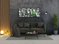 Modern Glass Picture 125x50 cm (49.21” x 19.69”) – Design 1