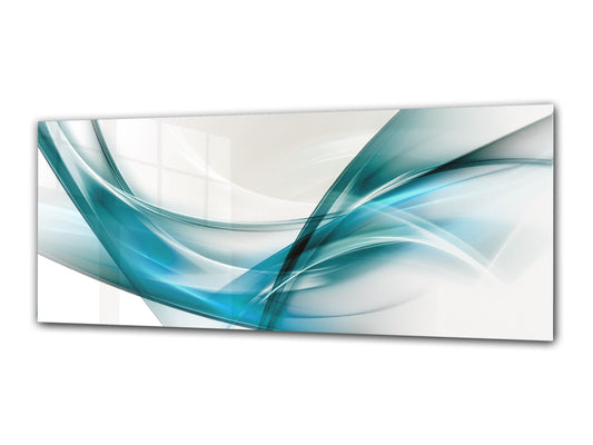 Cuadro de cristal moderno 125x50 cm (49,21 "x 19,69") - Arte abstracto. 4
