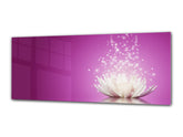 Cuadro de cristal moderno 125x50 cm (49,21 "x 19,69") - Flor 4