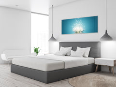 Cuadro de cristal moderno 125x50 cm (49,21 "x 19,69") - Flor 7