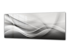 Modern Glass Picture 125x50 cm (49.21” x 19.69”) –   Abstract Art. 1