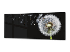 Cuadro de cristal moderno 125x50 cm (49,21 "x 19,69") - Dandelion 2