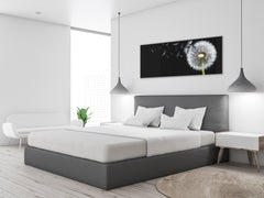 Cuadro de cristal moderno 125x50 cm (49,21 "x 19,69") - Dandelion 2