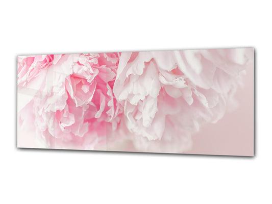 Modernes Glasbild 125 x 50 cm – Blume 8