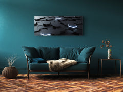 Cuadro de cristal moderno 125x50 cm (49,21 "x 19,69") - Diseño 2