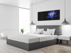 Modernes Glasbild 125 x 50 cm – Blume 1