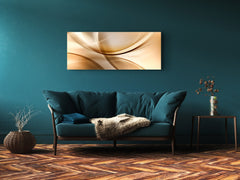 Cuadro de cristal moderno 125x50 cm (49,21 "x 19,69") - Arte abstracto. 2