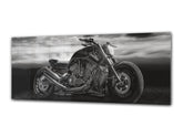 Modern Glass Picture 125x50 cm (49.21” x 19.69”) – Motorcycle 1
