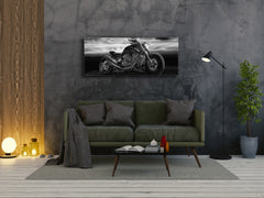 Cuadro de cristal moderno 125x50 cm (49,21 "x 19,69") - Motocicleta 1