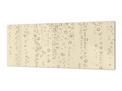 Stunning glass wall art - Wide format backsplash with magnetic properties: Fizzy vector sparkles