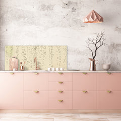 Stunning glass wall art - Wide format backsplash with magnetic properties: Fizzy vector sparkles