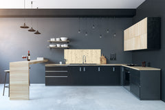 Stunning glass wall art - Wide format backsplash with magnetic properties: Fizzy vector sparkles