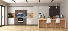 Toughened printed glass backsplash - Wideformat steel coated wall glass splashback: The plague of the advancing century