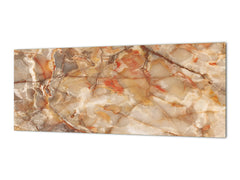 Wide format Wall panel with magnetic and non-magnetic metal sheet backing: Marble stone surface