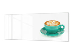 Wide format Wall panel with magnetic and non-magnetic metal sheet backing: Latte coffee art