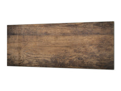 Wide format Wall panel with magnetic and non-magnetic metal sheet backing: Wooden texture