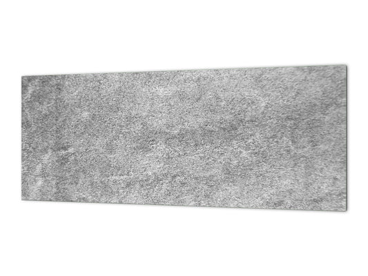Contemporary glass kitchen panel - Wide format wall backsplash: Charcoal imaginery
