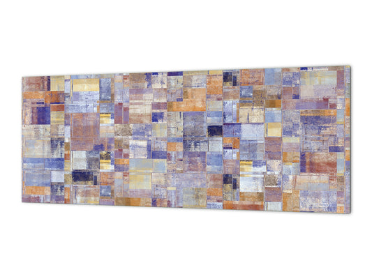 Modernes Küchenpaneel aus Glas – Breitformatige Wandrückwand: Grunge-Wandkunst