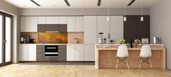 Tempered Glass magnetic and non magnetic splashback in wide-format: Abstract grundge painting 2