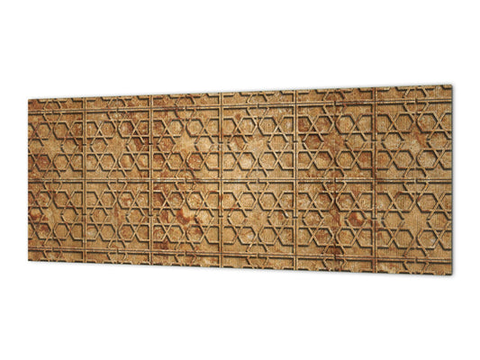Tempered Glass magnetic and non magnetic splashback in wide-format: Ceramic Motif Background