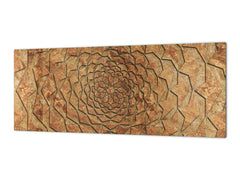 Tempered Glass magnetic and non magnetic splashback in wide-format: Seljuk motif