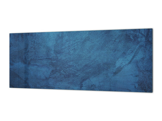 Large format horizontal backsplash - magnetic and non magnetic tempered glass:Blue Grunge luxury