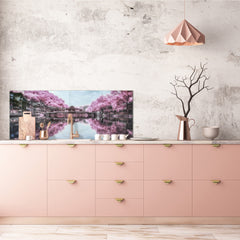 Wide format Wall panel with magnetic and non-magnetic metal sheet backing: Beautiful Landscape in Infrared