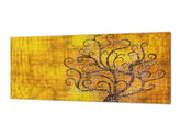 Spritzschutz aus gehärtetem, bedrucktem Glas – Breitformatiger Spritzschutz aus stahlbeschichtetem Glas: Baum von Gustav Klimt