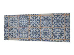 SPECIAL ORDER FOR Charmaine Mattocks | Two Toughened printed glass backsplashes - Wideformat steel coated wall glass splashback: Tiles of Portugal - Europe