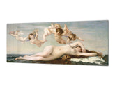 Magnetische und nicht magnetische Spritzschutzfolie aus gehärtetem Glas im Breitformat: DIE GEBURT DER VENUS von Alexandre Cabanel