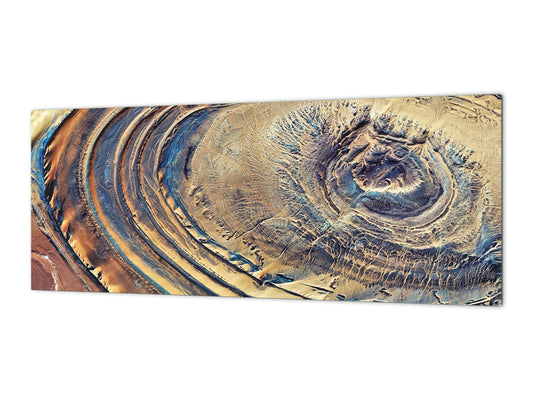 Tempered Glass magnetic and non magnetic splash-back in wide-format: Deserts of Africa - aerial view