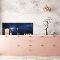 Tempered Glass magnetic and non magnetic splash-back in wide-format: Cosmic light effect