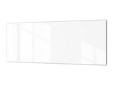 Tempered glass wall panel with or without metal backing: White