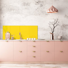Tempered glass wall panel with or without metal backing: Yellow